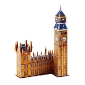 Word Famous Building London Big Ben 3D Jigsaw Puzzle DIY Modelo Set 34 PCS