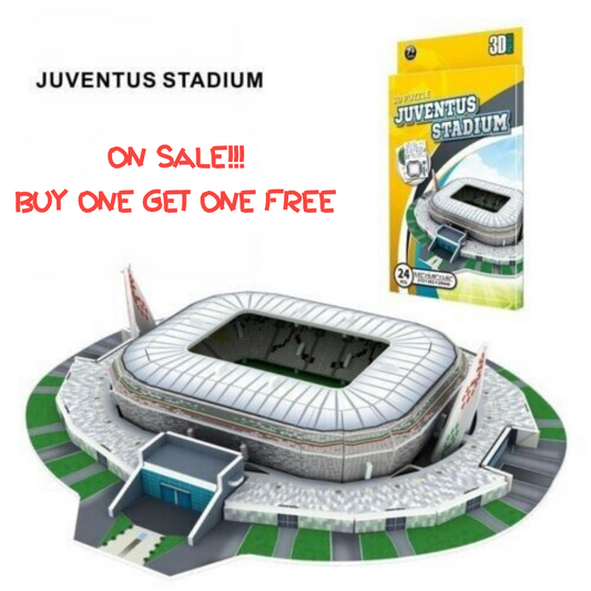 Palabra famoso edificio Juventus estadio de fútbol 3D rompecabezas modelo DIY 24 PCS