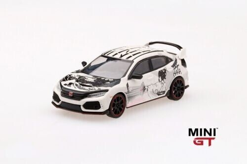 MINI GT 2018 Honda Civic Type R Manga Autoshow escala 1:64 juguetes de modelo de coche fundido a presión