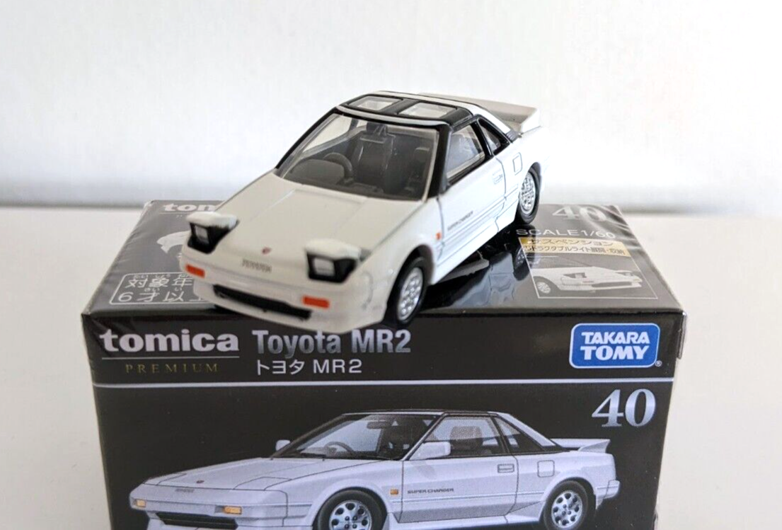 Tomica Premium Toyota MR2 Supercharger MK1 JDM 1/60 Metal fundido a presión juguete de modelo de coche