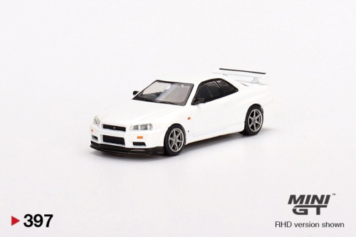 Mini GT Nissan Skyline GT-R (R34) V-Spec JDM 1:64 Scale Die-cast Car Model Toys