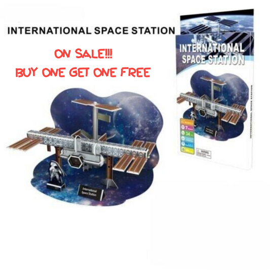 Outer Space International Space Station 3D Jigsaw Puzzle DIY Model Set 34 PCS
