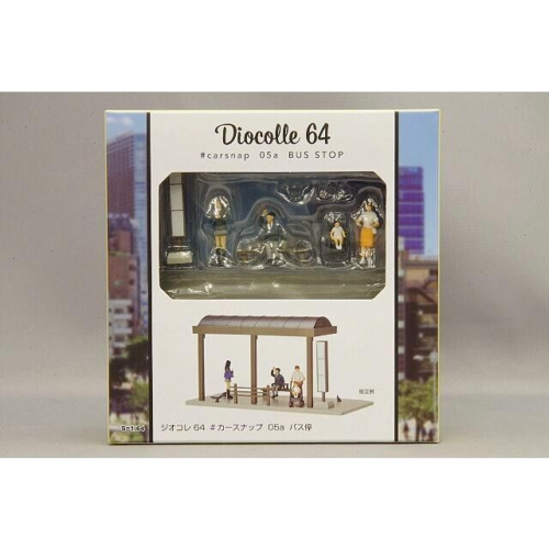 Tomytec Diocolle 64 Japan Bus Stop Station Set 1:64 Scale Mini Dolls Toys