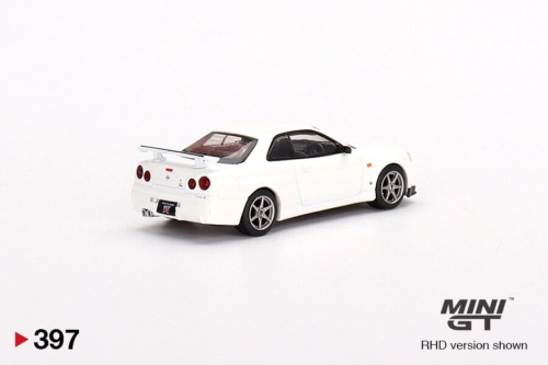 Mini GT Nissan Skyline GT-R (R34) V-Spec JDM 1:64 Scale Die-cast Car Model Toys