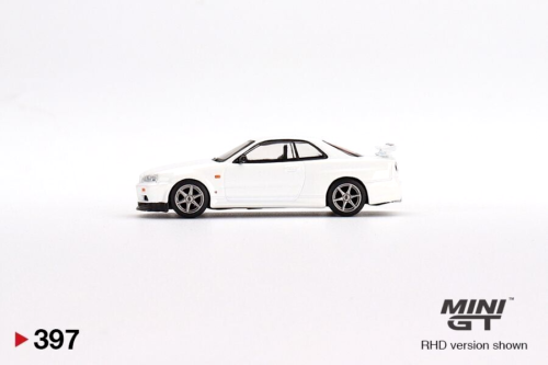 Mini GT Nissan Skyline GT-R (R34) V-Spec JDM 1:64 Scale Die-cast Car Model Toys