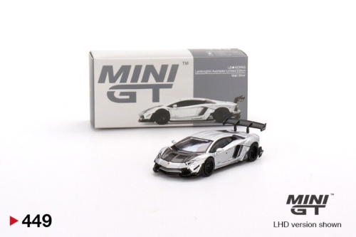 MINI GT LB WORKS Lamborghini Aventador Limited escala 1:64, juguetes de modelo de coche fundido a presión