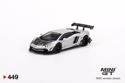 MINI GT LB WORKS Lamborghini Aventador Limited escala 1:64, juguetes de modelo de coche fundido a presión