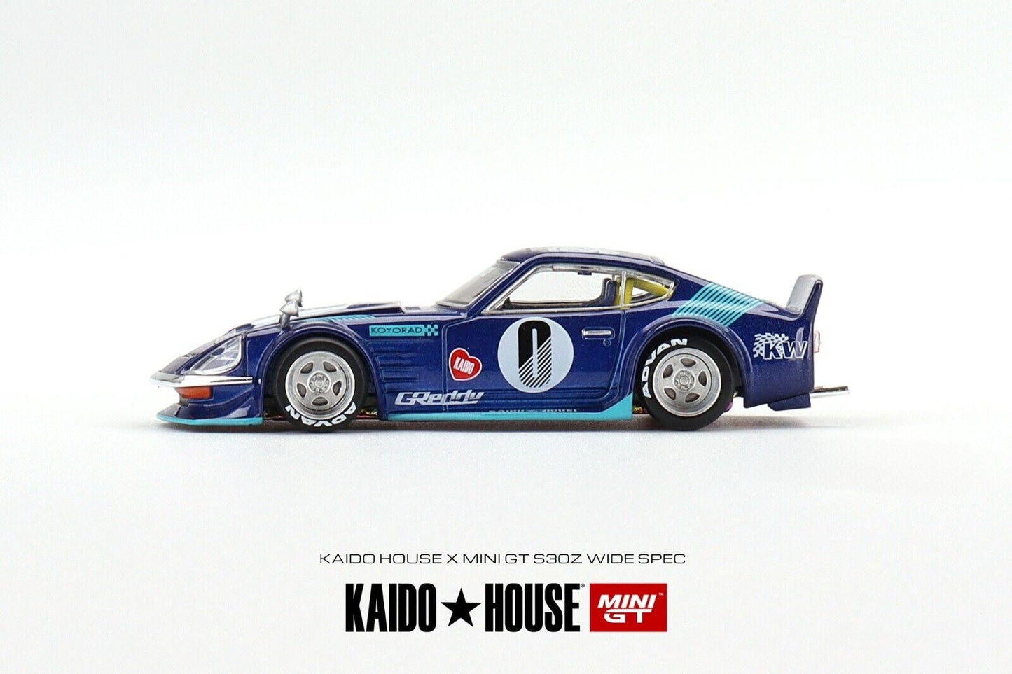 Mini GT KAIDO HOUSE Datsun Fairlady Z azul S30Z 1:64 juguetes de modelo de coche fundido a presión