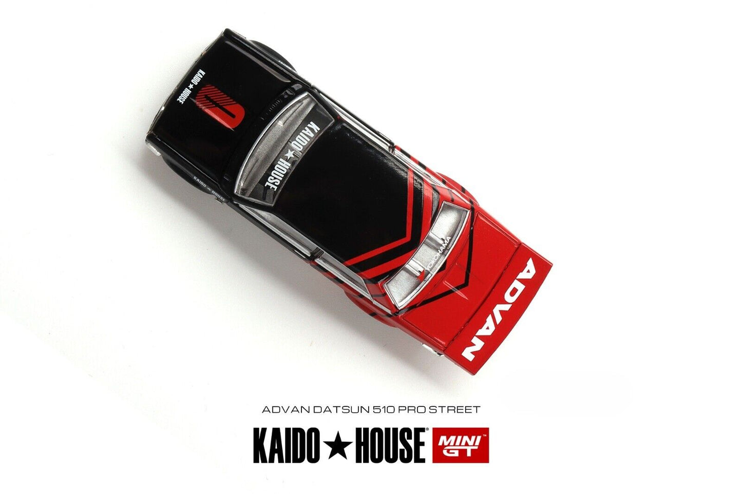 Mini GT KAIDO HOUSE Datsun 510 Pro Street ADVAN 1:64 Die-cast Car Model Toy