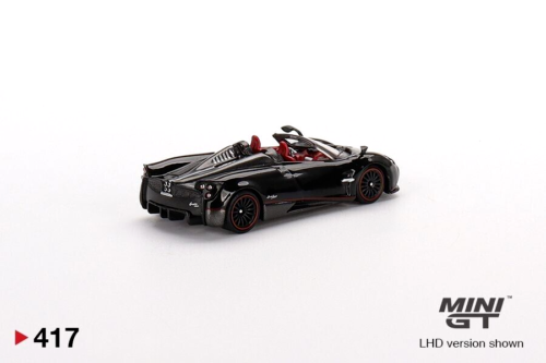 MINI GT Pagani Huayra Roadster negro escala 1:64 juguetes de coche fundido a presión