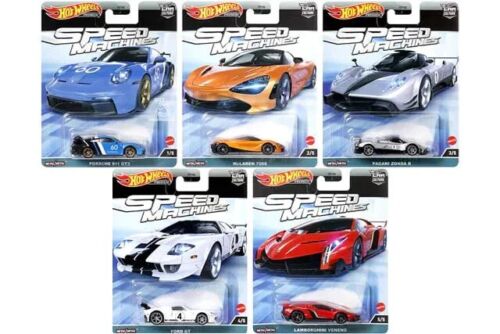 Hot Wheels 2023 Car Culture Speed Machine A Set of 5 Cars 1:64 Die-cast Car Model Toys