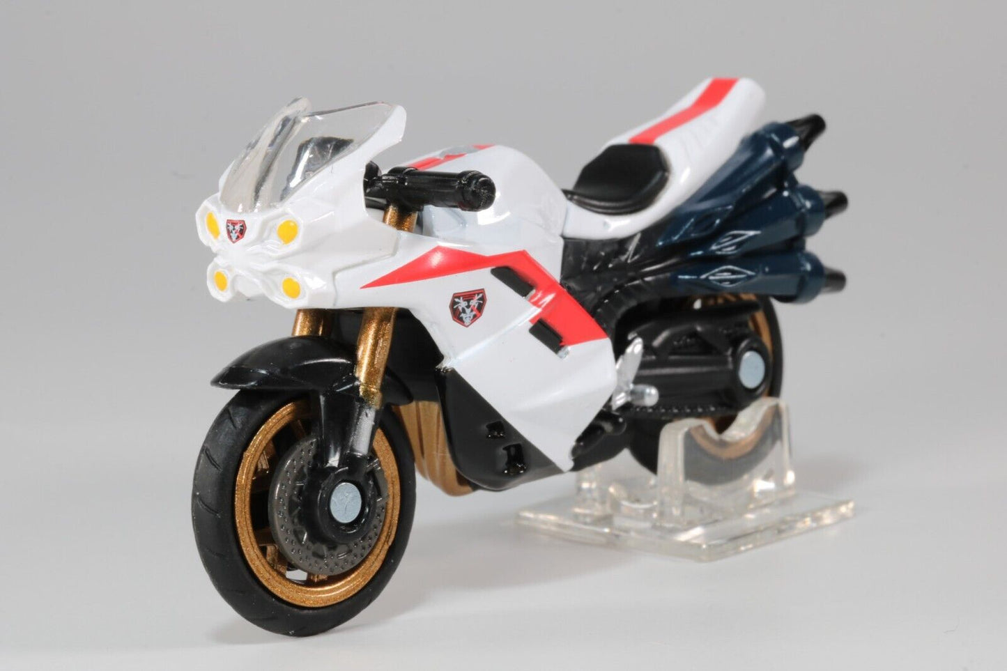 Tomica Shin Kamen Rider motocicleta ciclón 1:64 juguete de modelo de coche fundido a presión de Metal