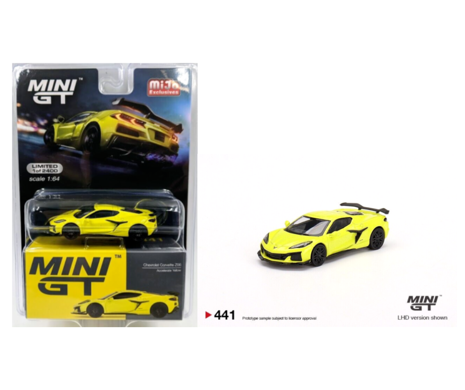 MINI GT Chevrolet Corvette Z06 Mijo Exclusives 1:64 Scale Die-cast Cars Model Toy