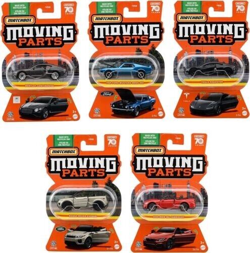 Matchbox 2023 Moving Parts A Set of 8 1:64 Scale Die-cast Cars Toys