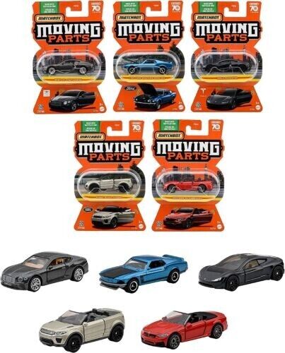 Matchbox 2023 Moving Parts A Set of 8 1:64 Scale Die-cast Cars Toys