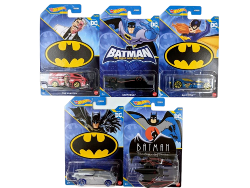 Hot Wheels 2023 Batman B Juego de 5 coches escala 1:64 coches fundidos a presión modelo Juguetes