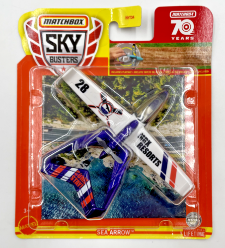 2023 Matchbox 70 Years Sky busters Top Gun Set of 8 Pcs Die-cast Airplane Toys