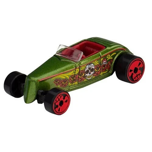 Hot Wheels 2023 Calavera de Halloween, juego de 5 coches, escala 1:64, juguetes de modelo de coche fundido a presión