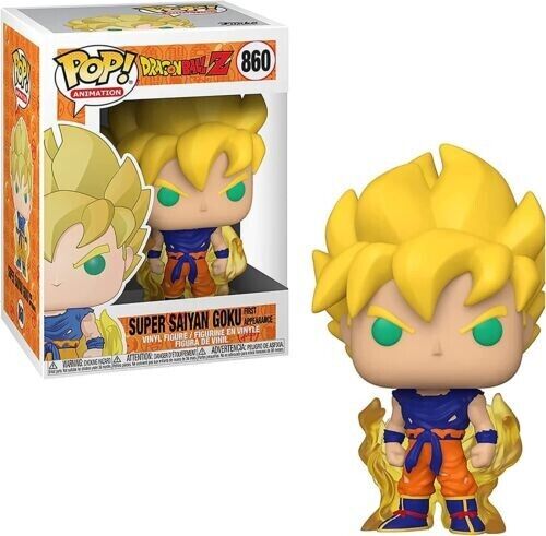 Funko Pop Dragon Ball Z Super Saiyan Goku Figuras de vinilo Juguetes de anime # 860