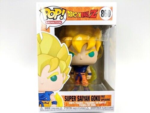 Funko Pop Dragon Ball Z Super Saiyan Goku Figuras de vinilo Juguetes de anime # 860