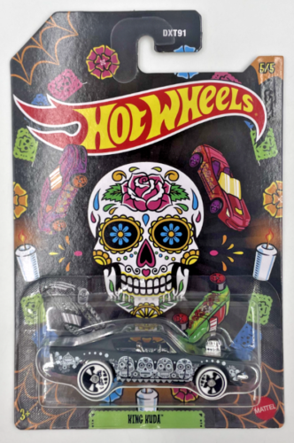 Hot Wheels 2023 Calavera de Halloween, juego de 5 coches, escala 1:64, juguetes de modelo de coche fundido a presión