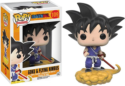 Funko Pop Dragon Ball Goku Flying Nimbus Vinyl Figure Statue Anime Toy #109.