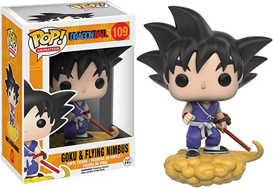 Funko Pop Dragon Ball Goku Flying Nimbus Figura de vinilo Estatua Anime Juguete # 109.