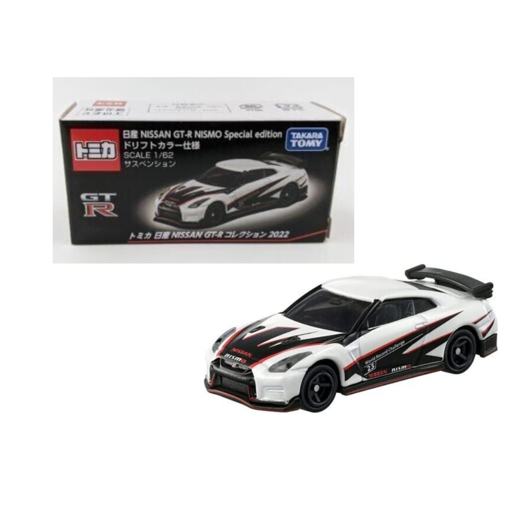 Tomica Nissan GT-R Nismo Drift Color JDM escala 1:62 juguetes de modelo de coche fundido a presión