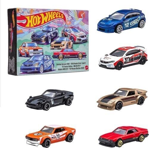 Hot Wheels 2023 JDM Japan Import Theme Set Of 6 Car