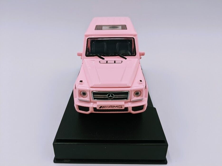 Mercedes-Benz G65 AMG V12 1/32 Coches Diecast Modelos Sonido y Luz Puerta Abierta Rosa miniauto