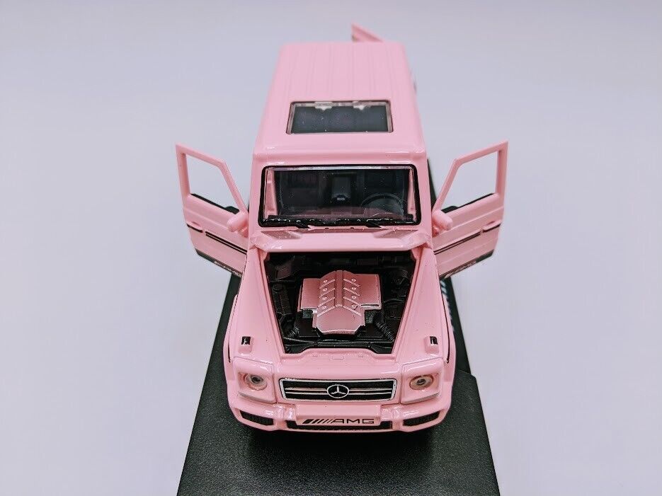 Mercedes-Benz G65 AMG V12 1/32 Diecast Cars Models Sound&light Door Open Pink miniauto